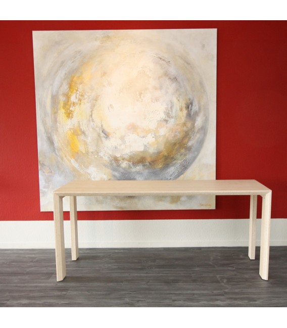 Moderne bamboe eettafel, Arc Light naturel