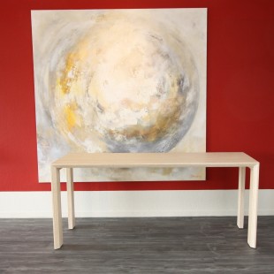 Moderne bamboe eettafel, Arc Light naturel