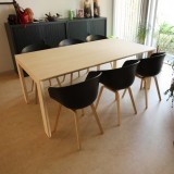 Moderne bamboe eettafel, Arc Light naturel