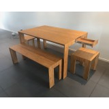 Modern custom table,  Arc series "Light" caramel