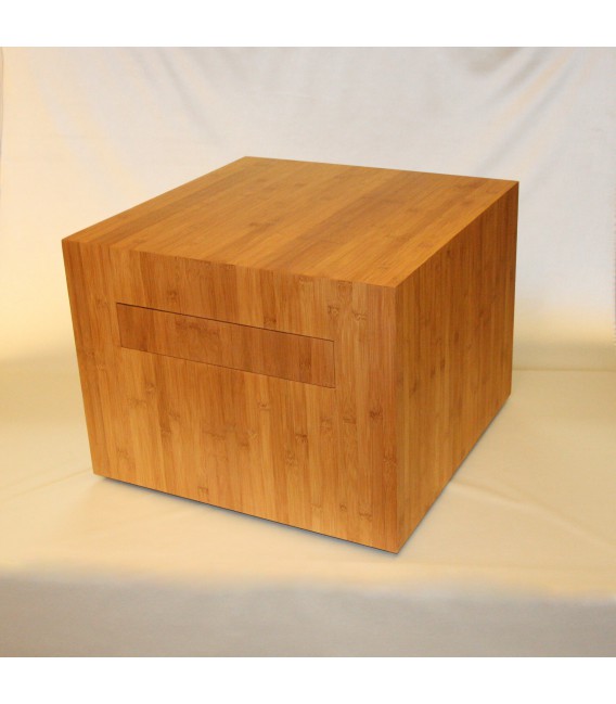 bamboo drawer-block-on-wheels