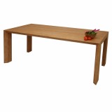 Op maat tafel, bamboe caramel horizontaal, Arc serie