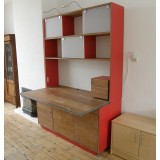 Combination cupboard and desk 