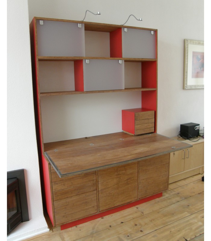 Spiksplinternieuw A desk and cabinet in one. With special features. DL-66